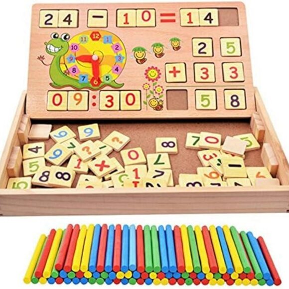 Montessori Baby Math Teaching Aids Multifunctional Math Operationtoy1Pack(8 Pcs) - Picture 1 of 9